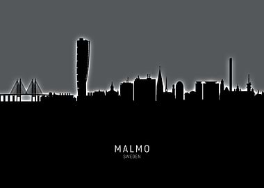 Malmo Sweden Skyline