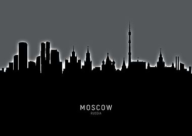 Moscow Russia Skyline