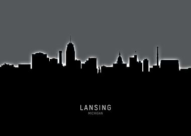 Lansing Michigan Skyline