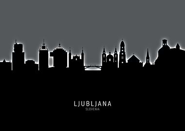 Ljubljana Slovenia Skyline