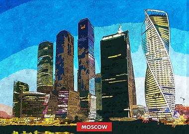 Moscow City Skyline
