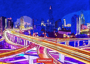 Shanghai City Skyline