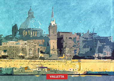 Valletta City Skyline
