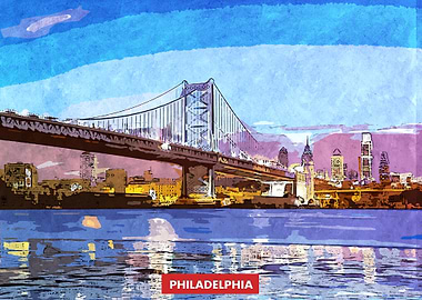 Philadelphia City Skyline