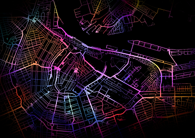 Amsterdam Abstract Map