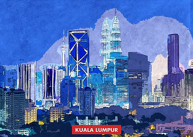 Kuala Lumpur City Skyline