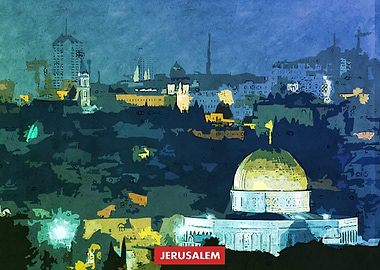 Jerusalem City Skyline