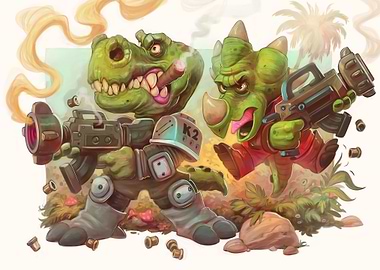 Dino Death Squad in Battle