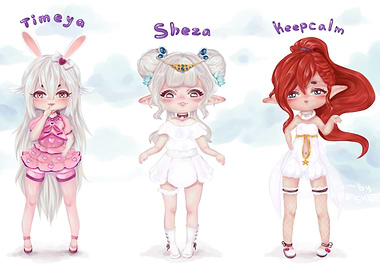 Three cute best friends