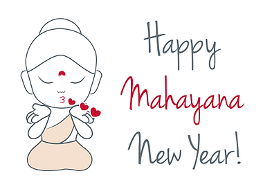 Happy mahayana new year
