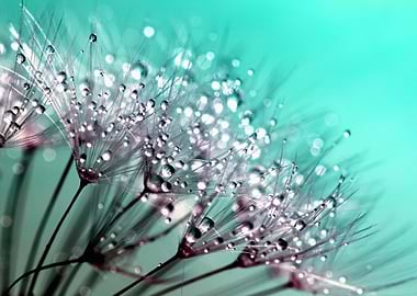 Dewdrops On Dandelions