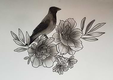 flower and the crow