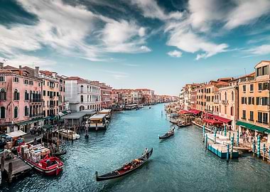 Canal Grande with Gondolas