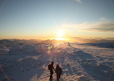 Climbers on Ben Nevis