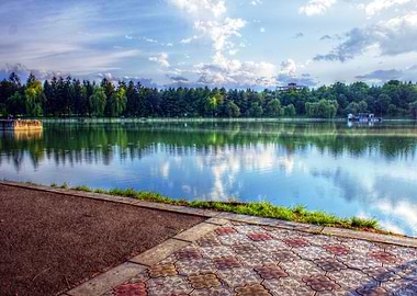 Landscape by the lake