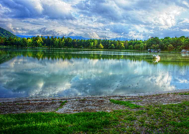 Landscape by the lake