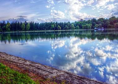 Landscape by the lake