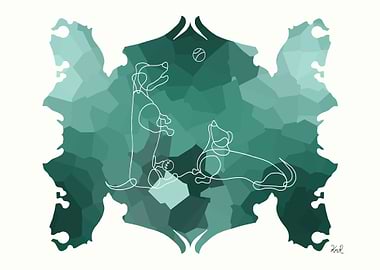 Line Dachshund Doodle 01
