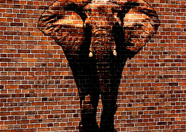 Elephant on a Wall