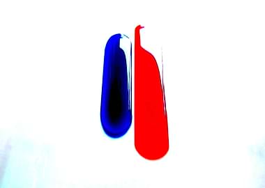 BLUE AND RED