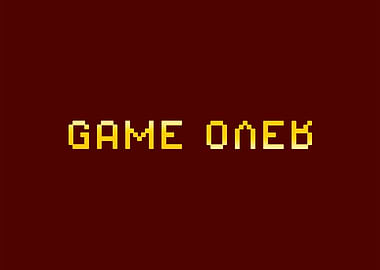 Game over flipped 8bit