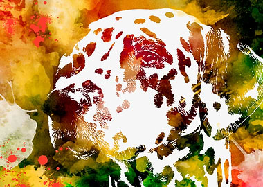 Dalmatian Dog Watercolor