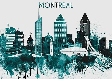 Montreal Quebec Skyline