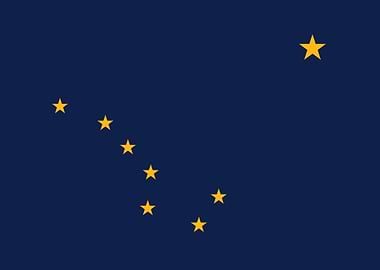Alaska State Flag Poster