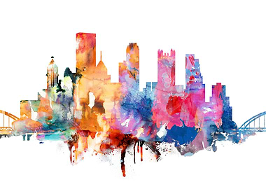 Pittsburgh City Skyline