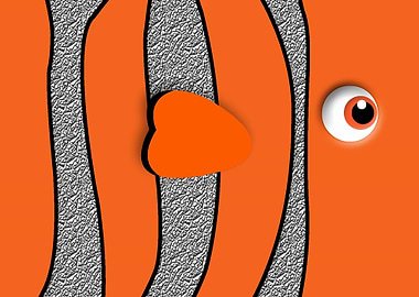 Orange Ornament Fish