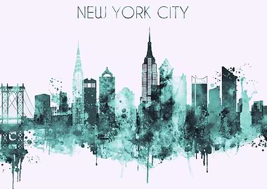 NYC New York Skyline