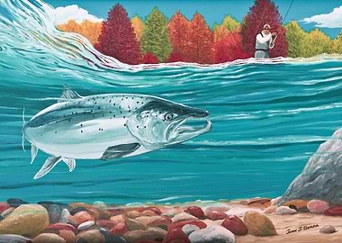 Atlantic Salmon flyfishing