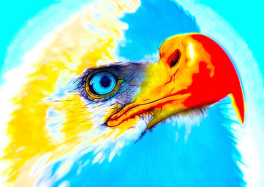 American colored eagle