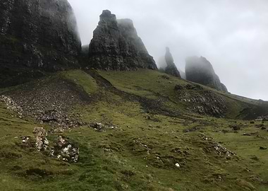 Fog in Quiraing Scotland