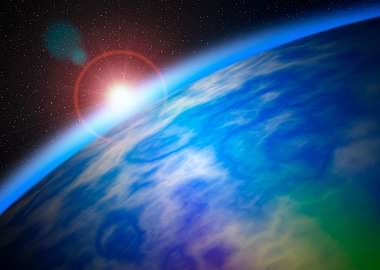 Beautiful blue planet