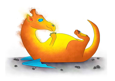 Lazy Orange Dragon
