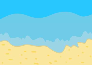 Coastline low tidal edge