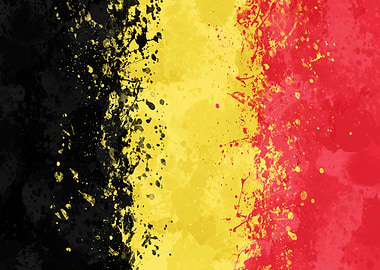 Belgium Flag Grunge