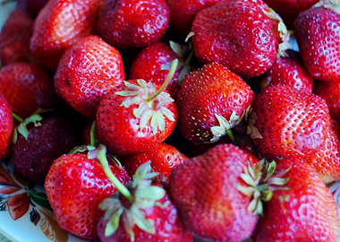 Ripe strawberries