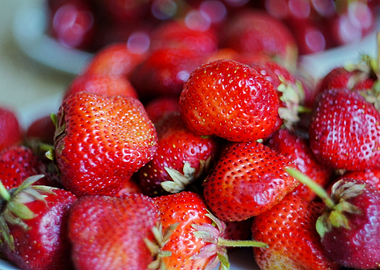 Ripe strawberries