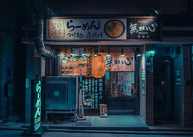 Cyberpunk Ramen Gion Kyoto