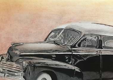 Vintage Car in Hotel