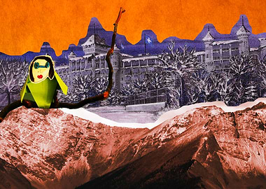 Bird in the mountains