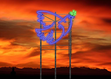 Peace Pigeon Stand Hommage