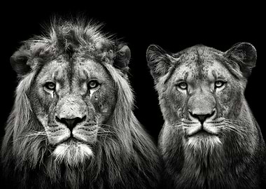 2 lions love