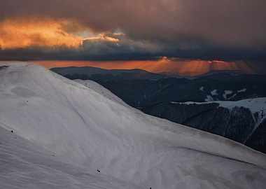Late mountains evening