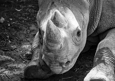 Portrait of a Rhino