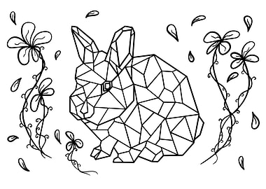 Geometric bunny