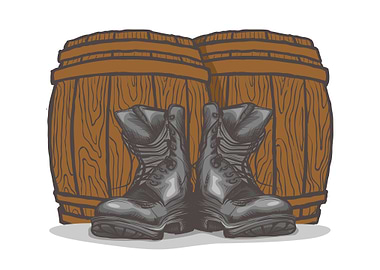 The boots old barrels beer