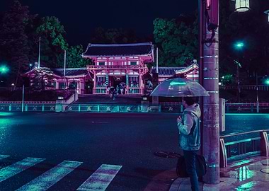 Yasaka Shrine Midnight
